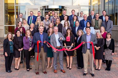 Office Ribbon cutting Office Ribbon cutting